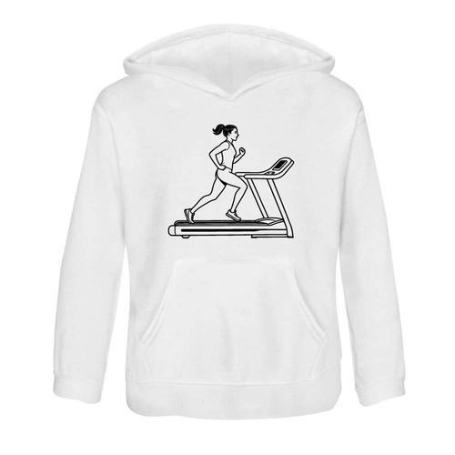 Woman treadmill - on, treadmill'
